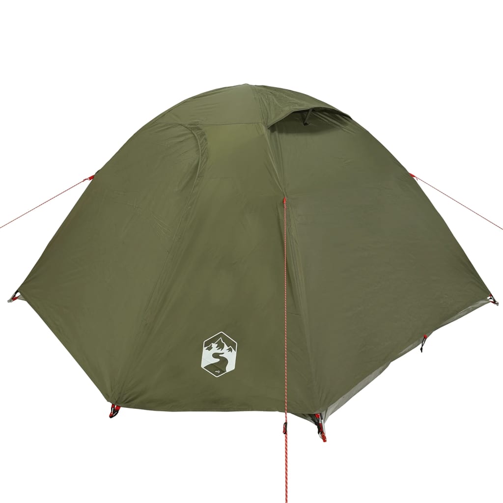 Tente de camping dôme 3 personnes vert olive imperméable