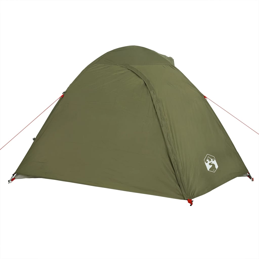 Tente de camping dôme 3 personnes vert olive imperméable