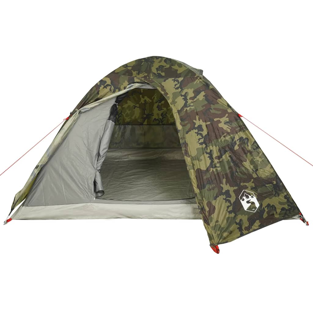 Tente de camping dôme pour 3 personnes, motif camouflage, étanche