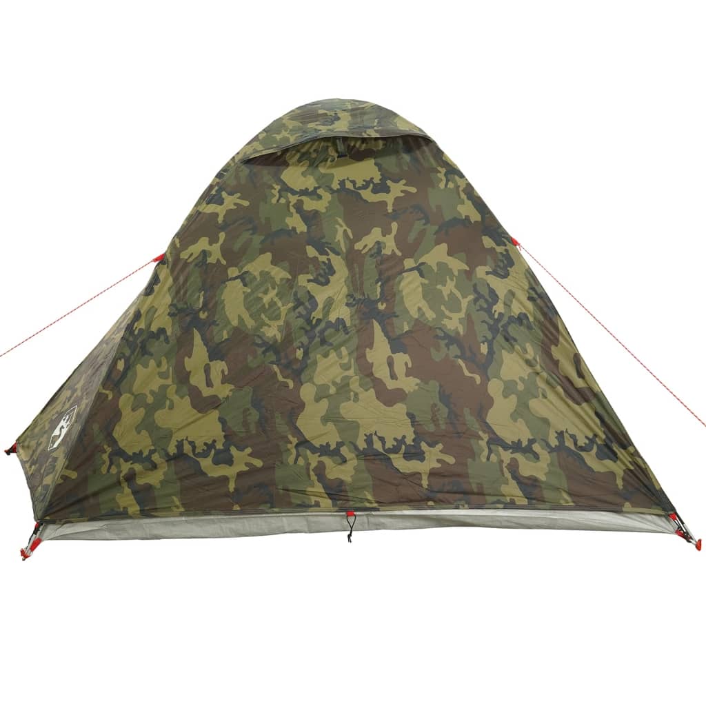 Tente de camping dôme pour 3 personnes, motif camouflage, étanche