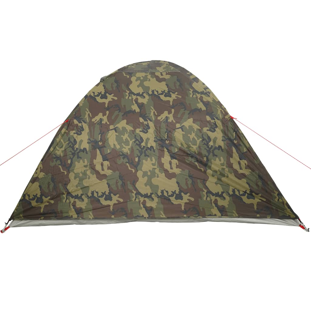 Tente de camping dôme pour 3 personnes, motif camouflage, étanche