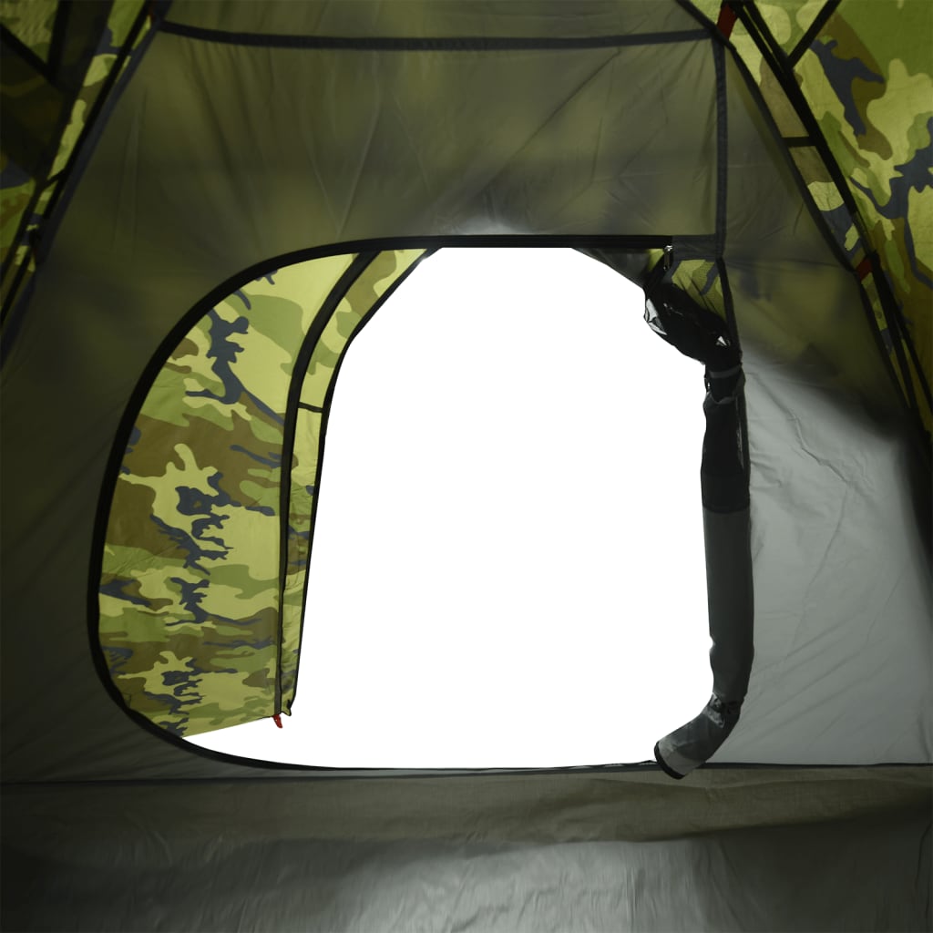 Tente de camping dôme pour 3 personnes, motif camouflage, étanche