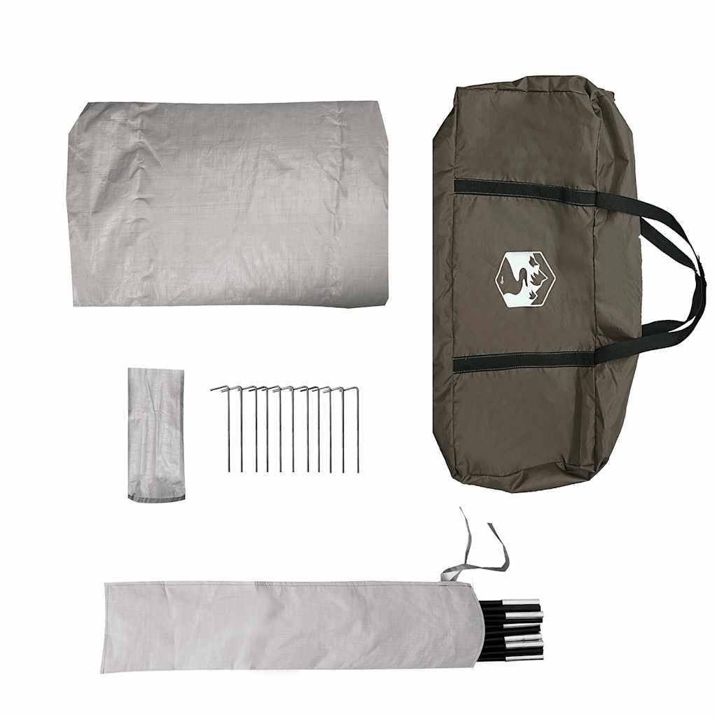 Kuppel-Campingzelt 4 Personen Braun Wasserdicht