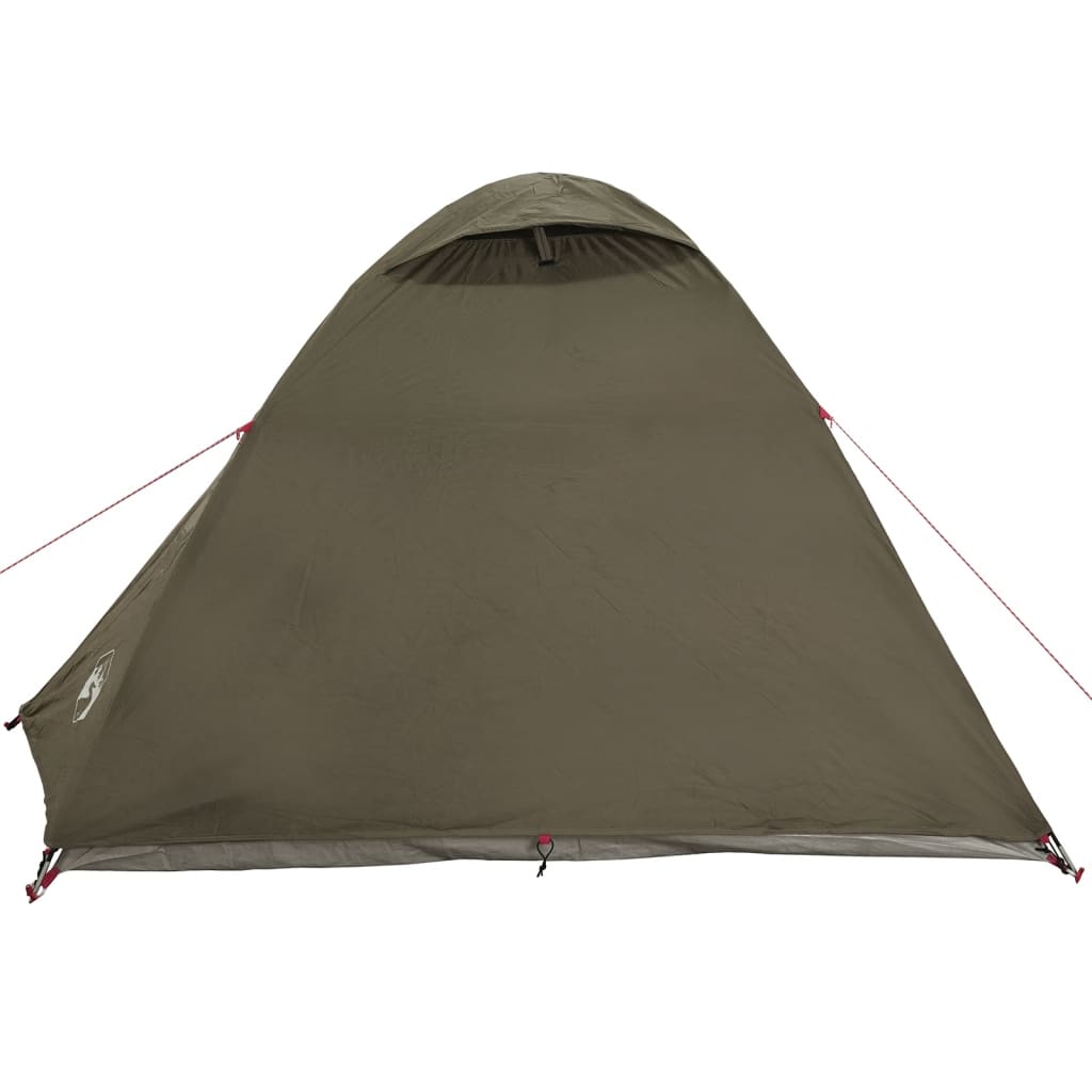 Tente de camping dôme 4 personnes marron imperméable