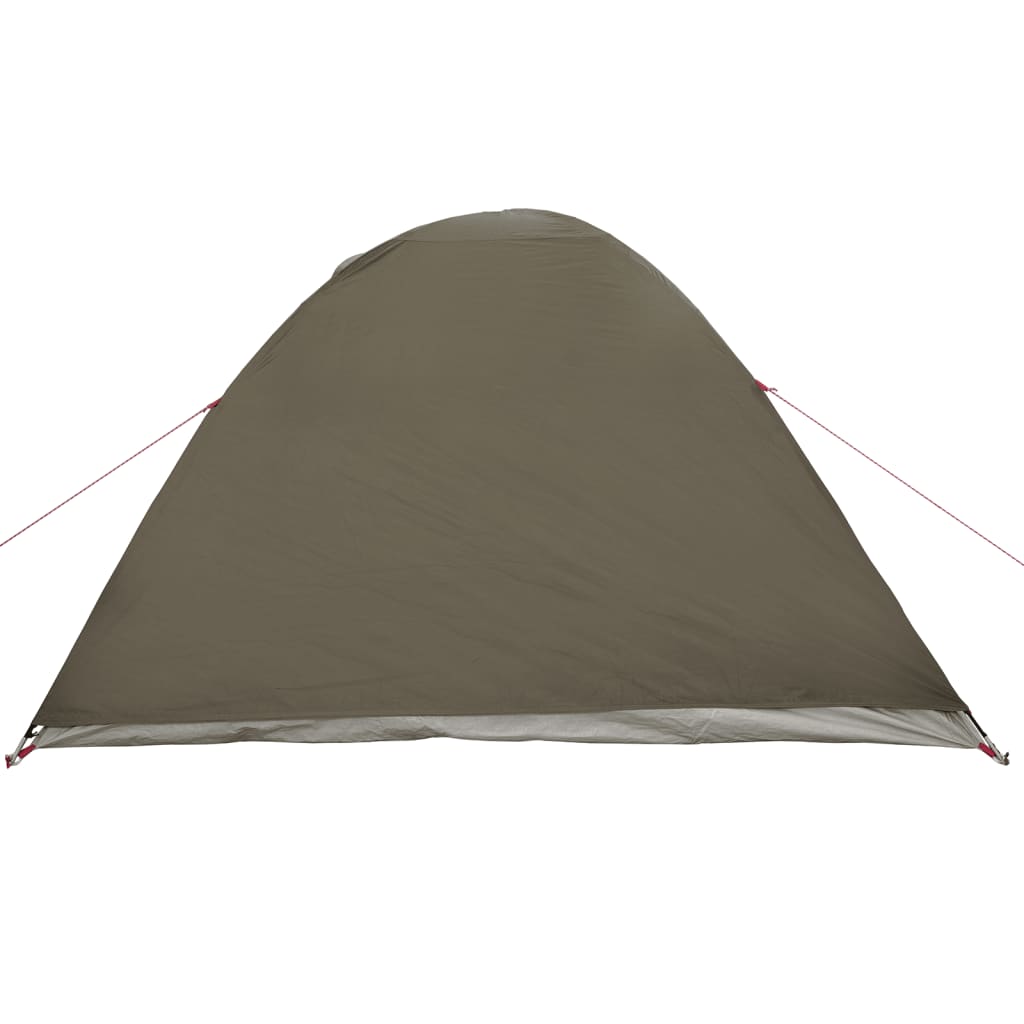 Tente de camping dôme 4 personnes marron imperméable