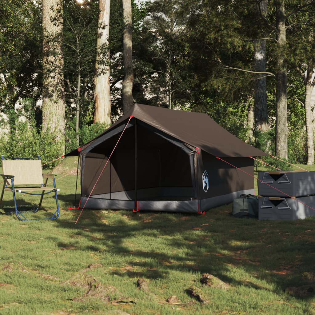 Campingzelt 2 Personen Braun Wasserdicht