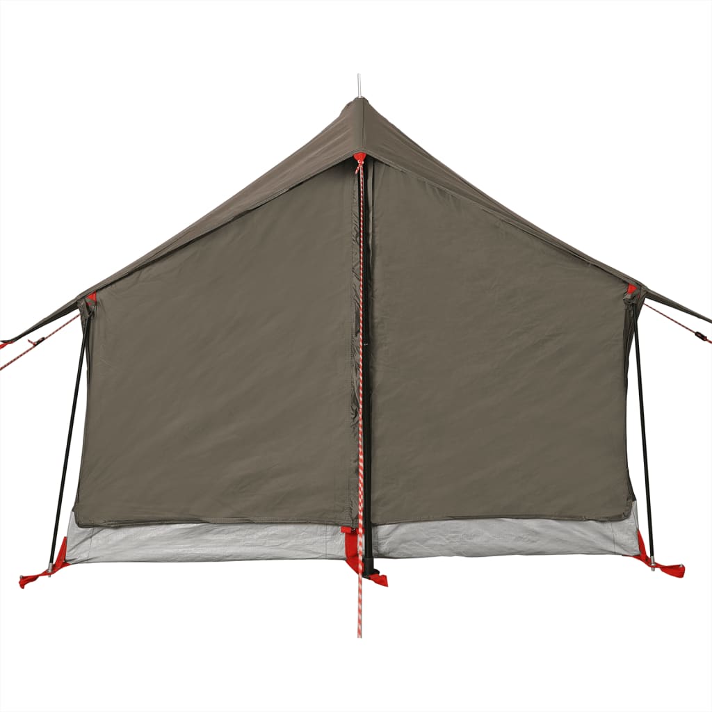 Tente de camping 2 personnes marron imperméable