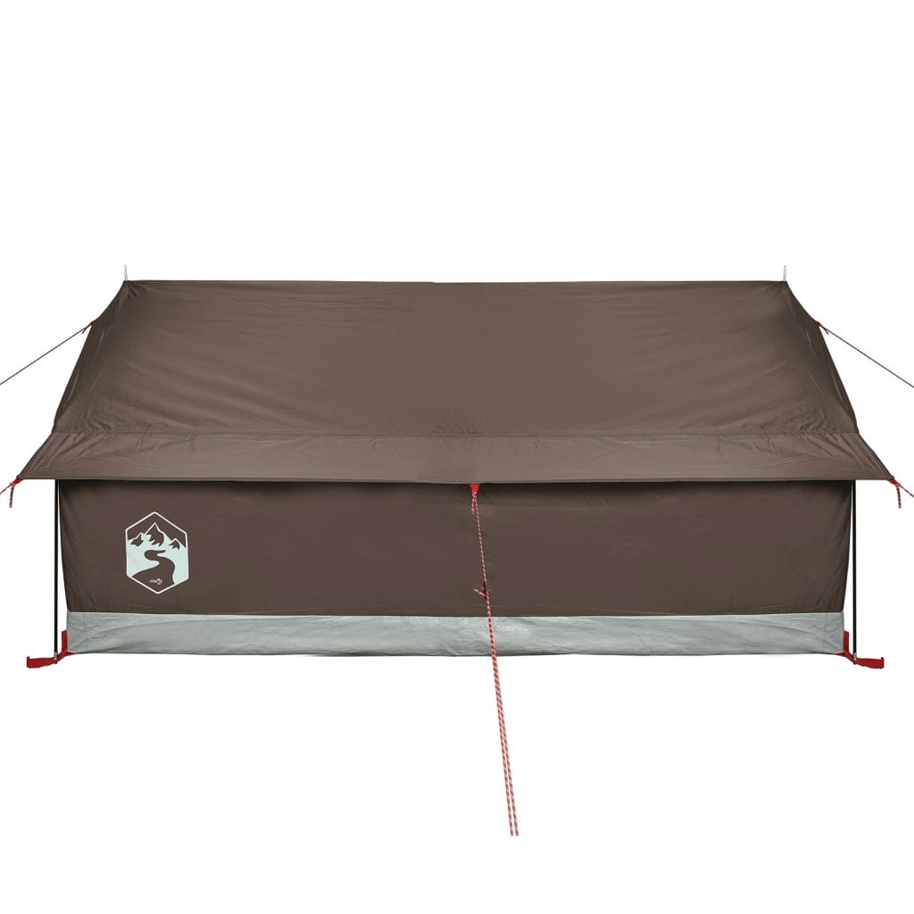 Tente de camping 2 personnes marron imperméable