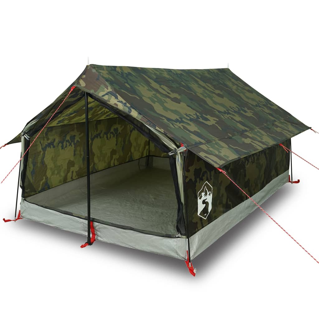 Tente de camping 2 personnes motif camouflage imperméable