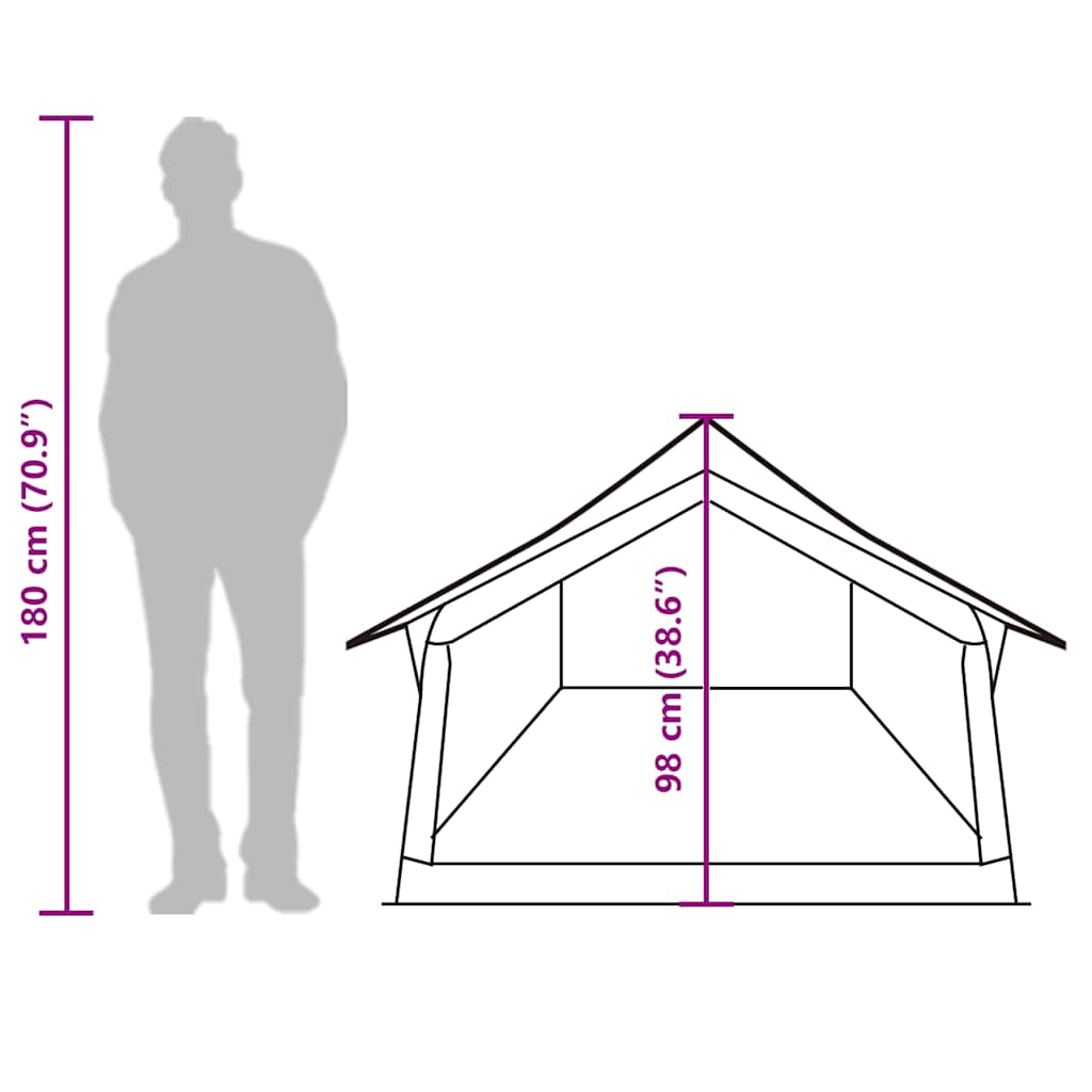 Campingzelt 2 Personen Tarnmuster Wasserdicht