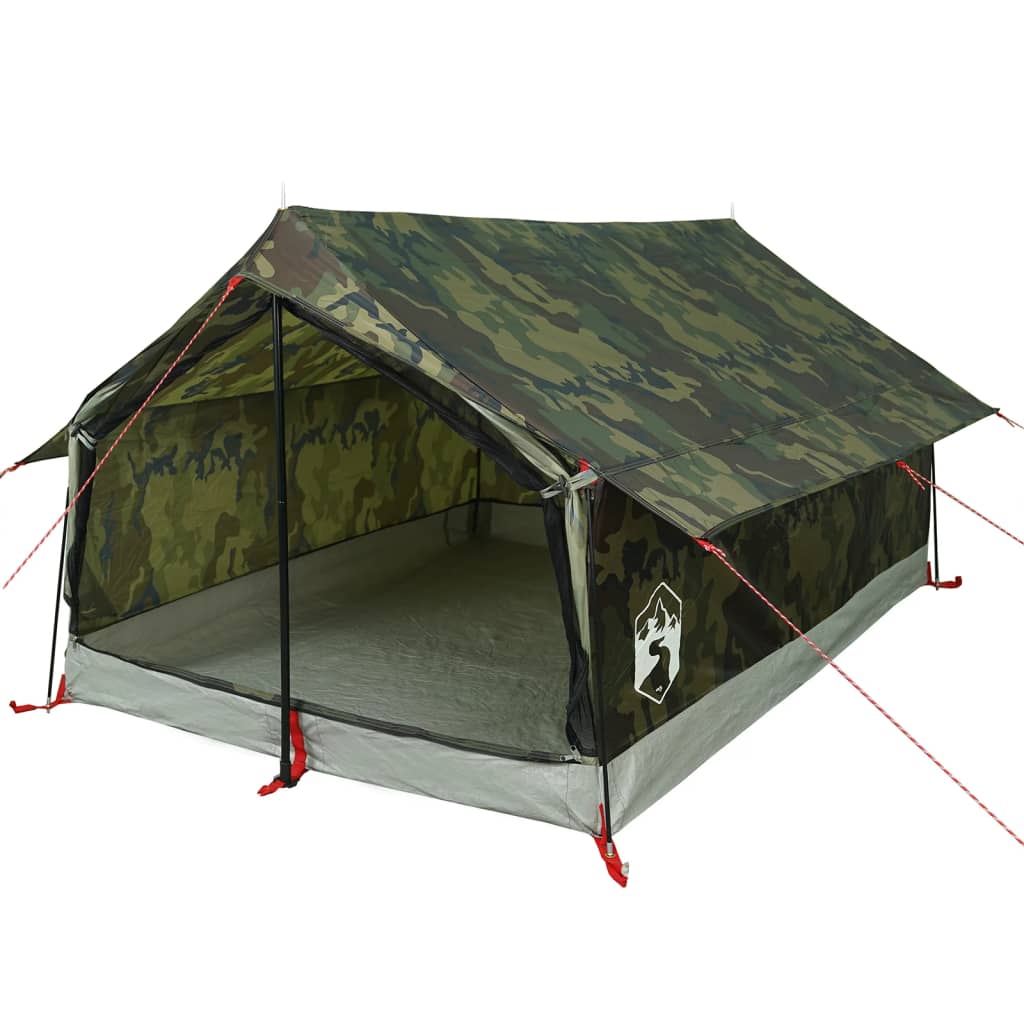 Tente de camping 2 personnes motif camouflage imperméable