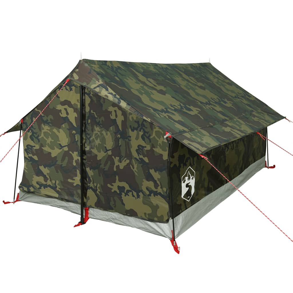 Tente de camping 2 personnes motif camouflage imperméable