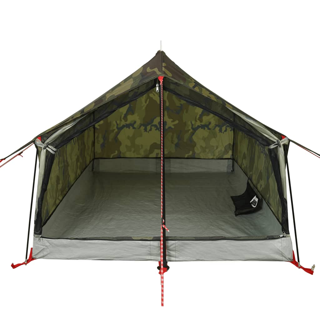 Tente de camping 2 personnes motif camouflage imperméable