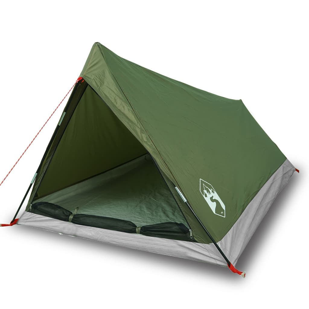 Tente de camping 2 personnes vert olive imperméable