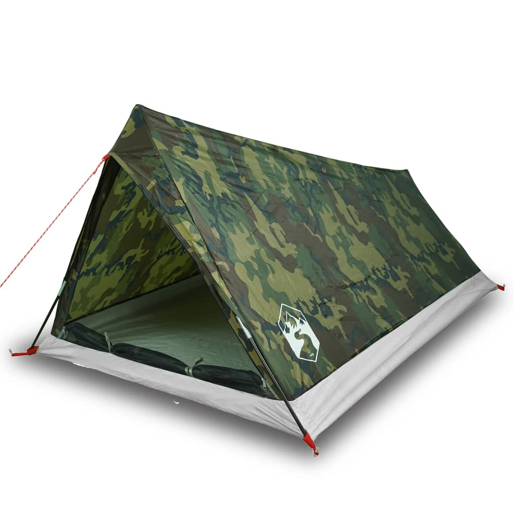 Tente de camping 2 personnes motif camouflage imperméable