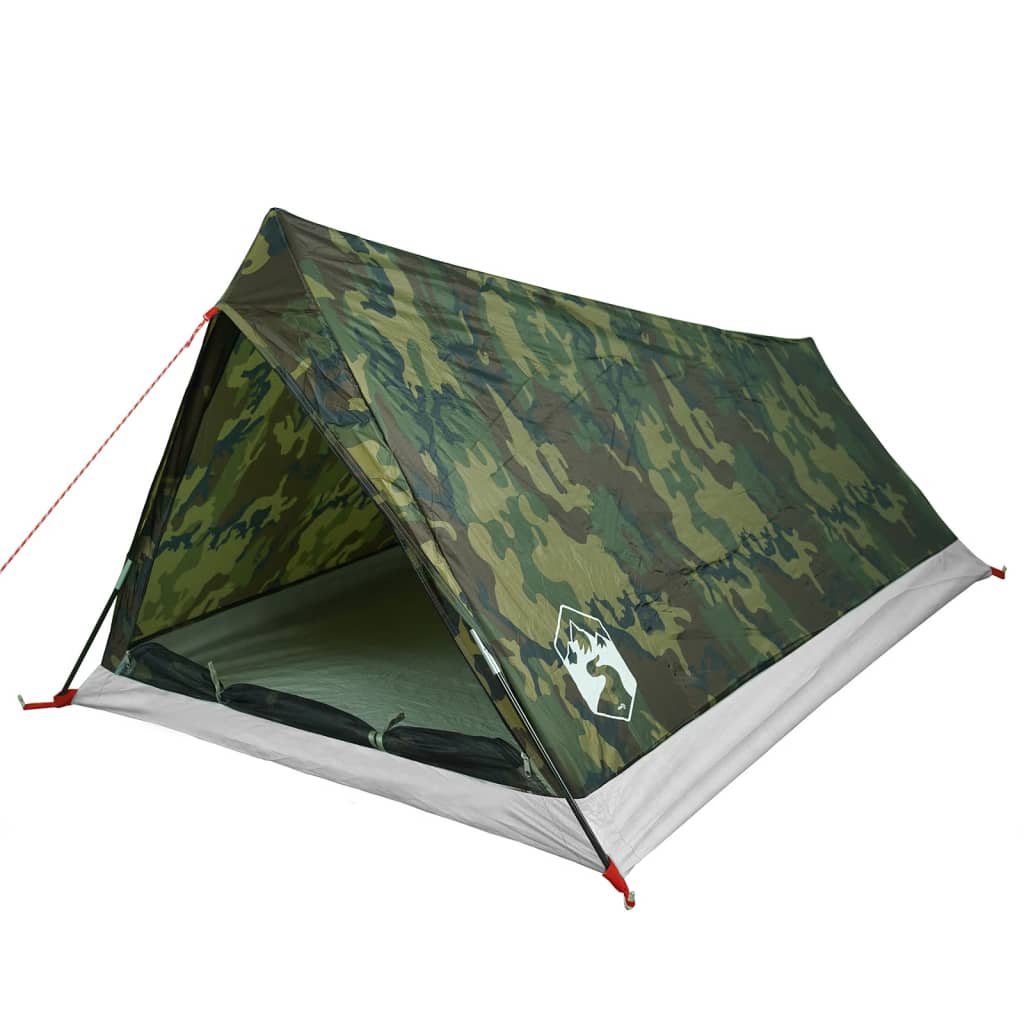 Tente de camping 2 personnes motif camouflage imperméable