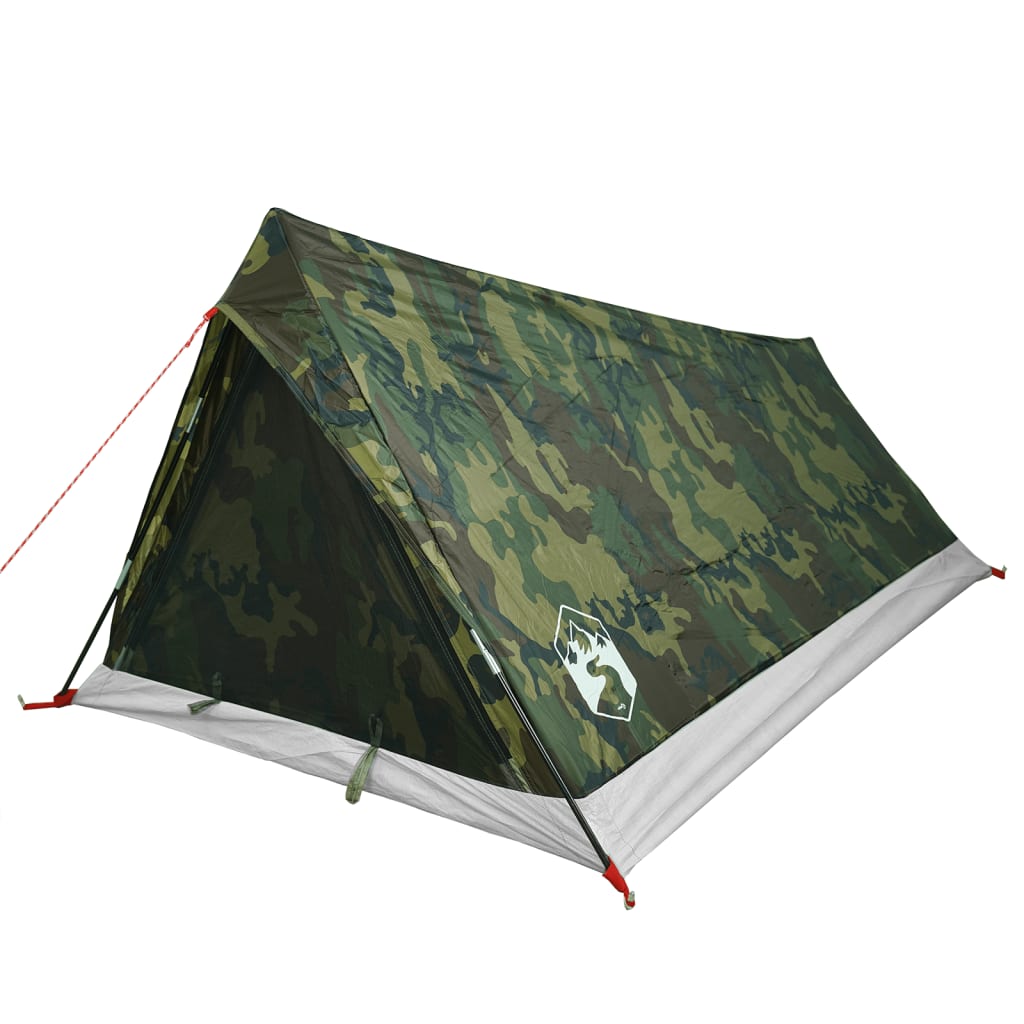 Tente de camping 2 personnes motif camouflage imperméable