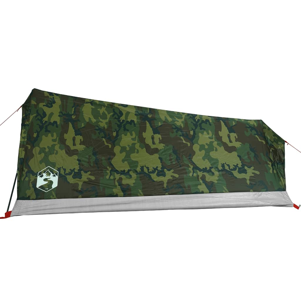 Tente de camping 2 personnes motif camouflage imperméable