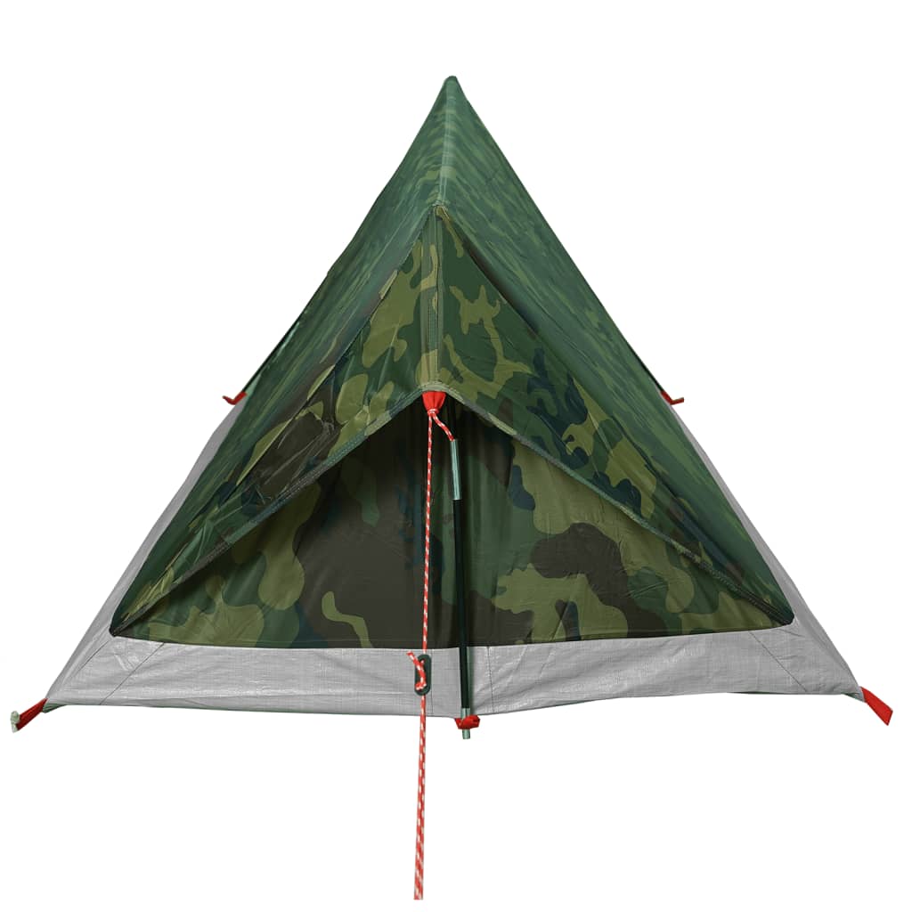 Tente de camping 2 personnes motif camouflage imperméable