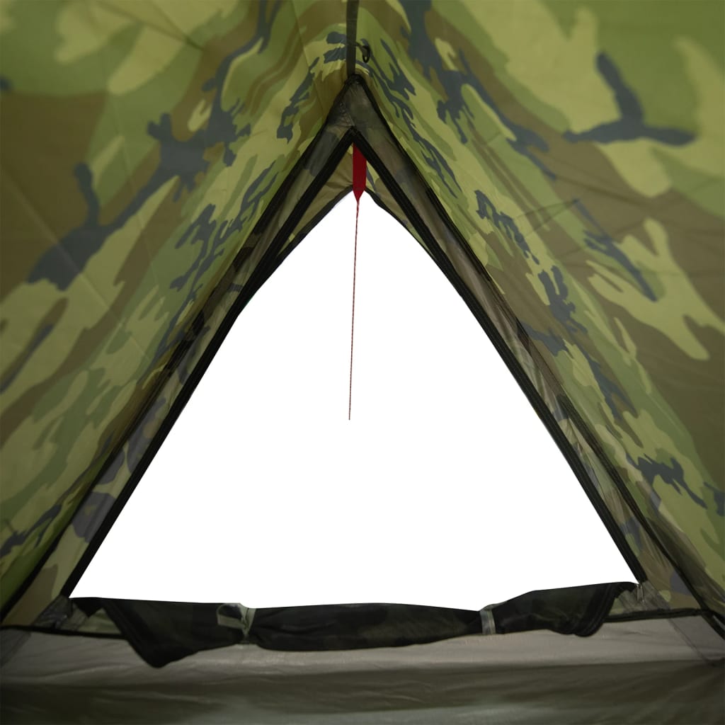 Tente de camping 2 personnes motif camouflage imperméable