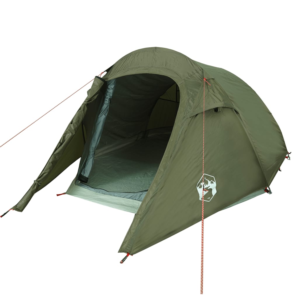 Tente tunnel 2 personnes vert olive imperméable