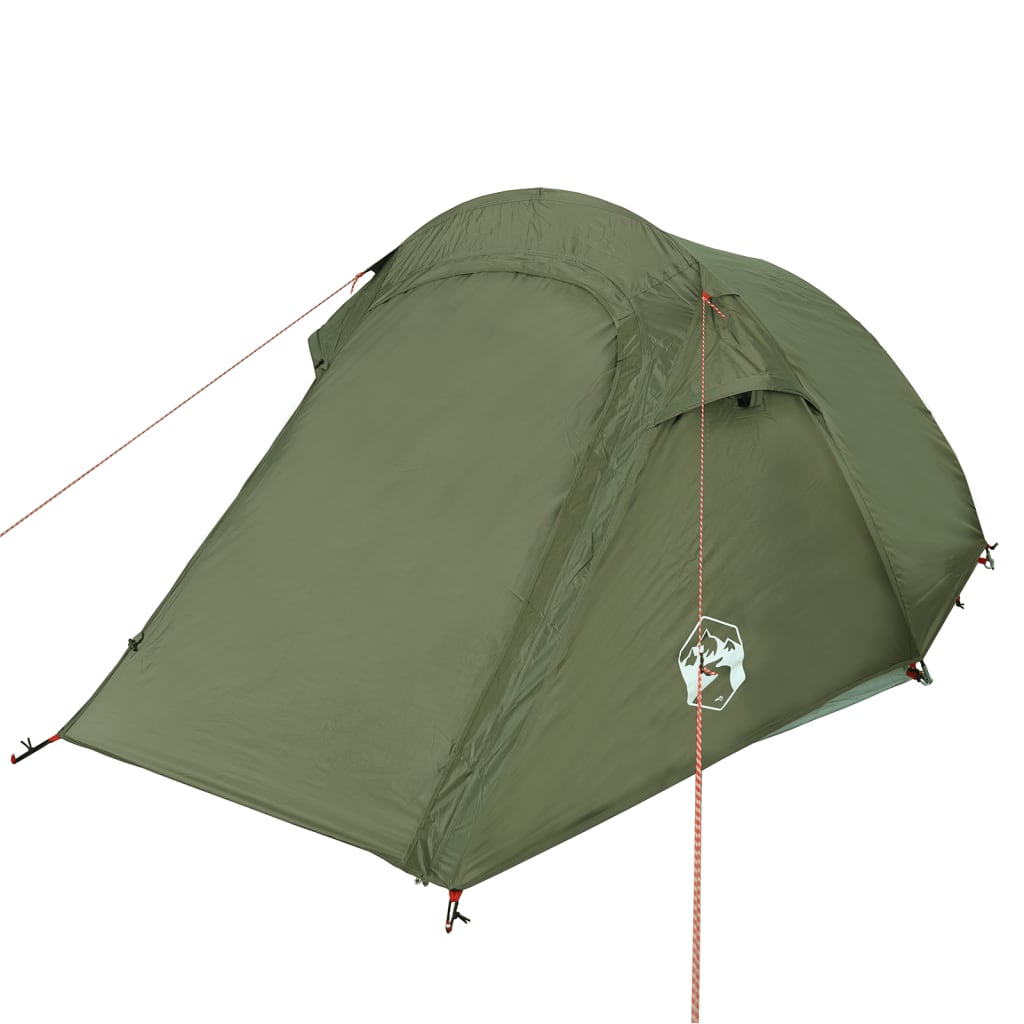 Tente tunnel 2 personnes vert olive imperméable