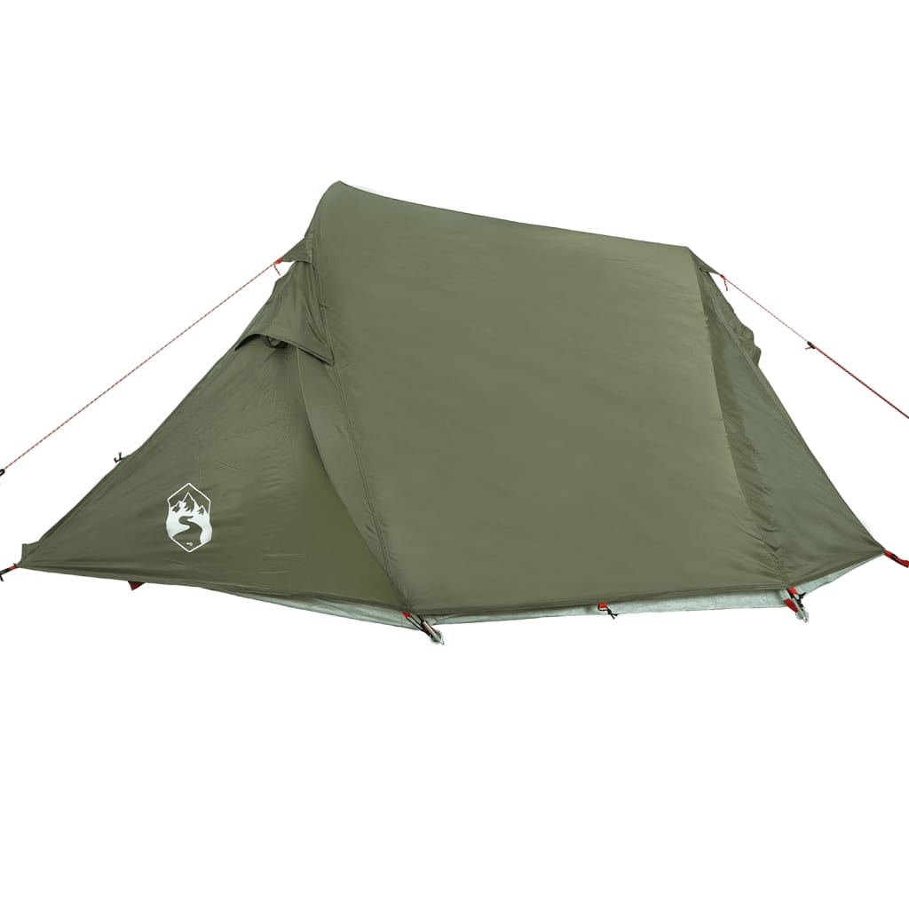 Tente tunnel 2 personnes vert olive imperméable