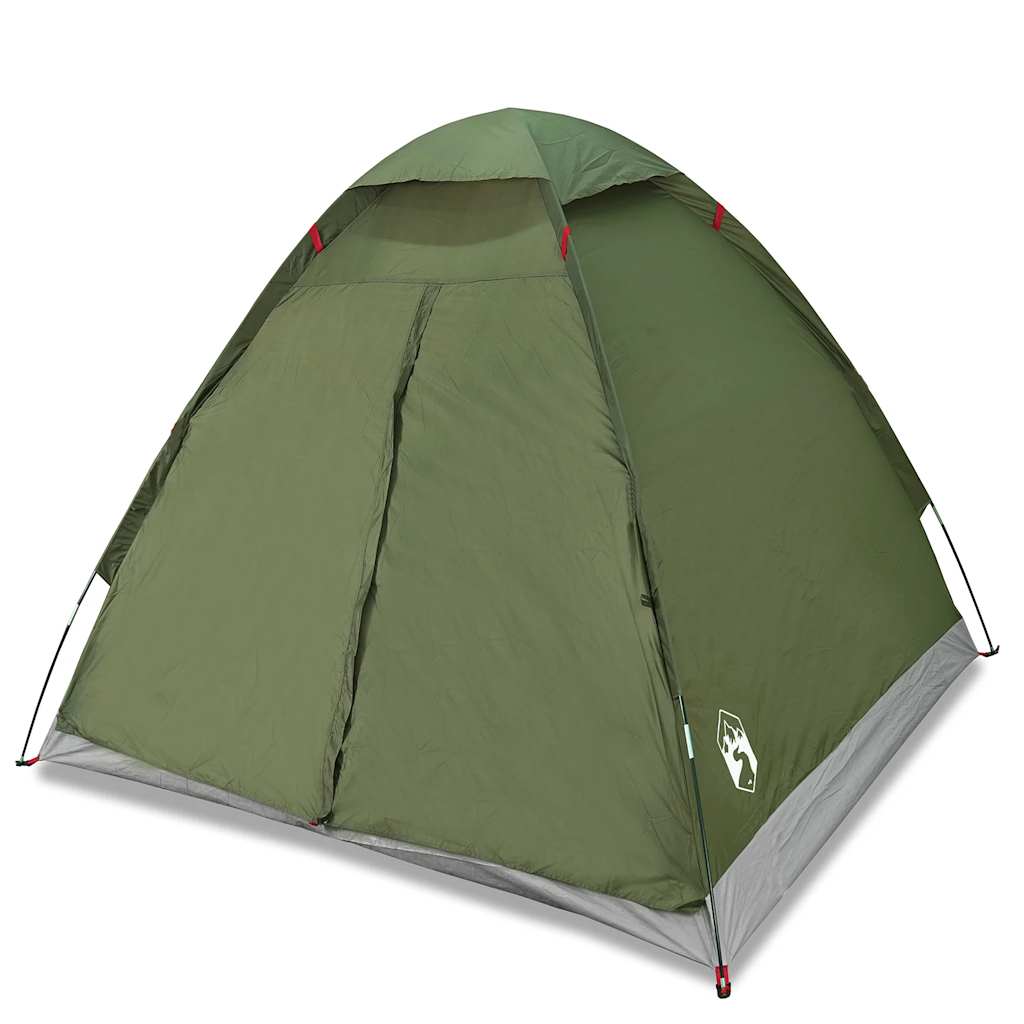 Tente de camping dôme 2 personnes vert olive imperméable