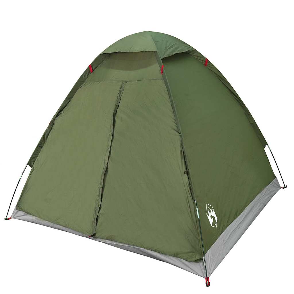 Tente de camping dôme 2 personnes vert olive imperméable