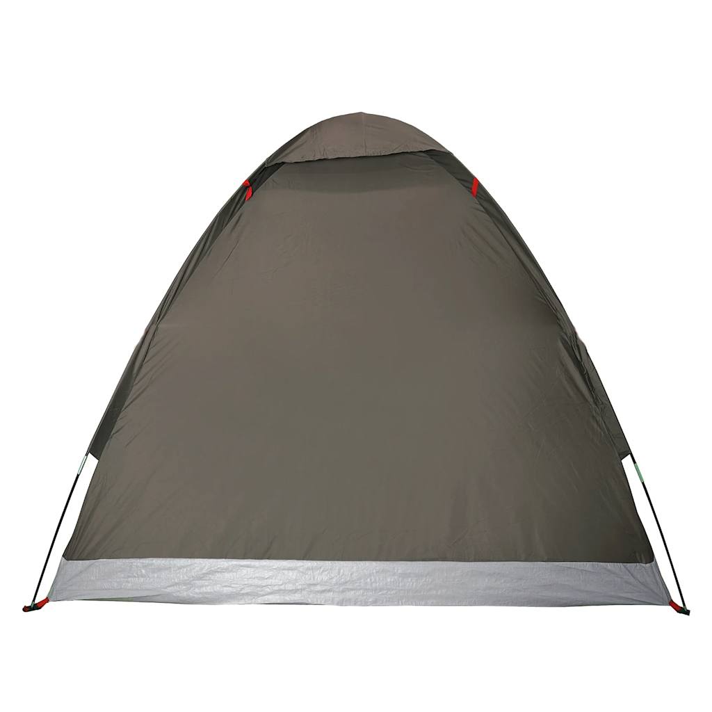 Tente de camping dôme 2 personnes marron imperméable