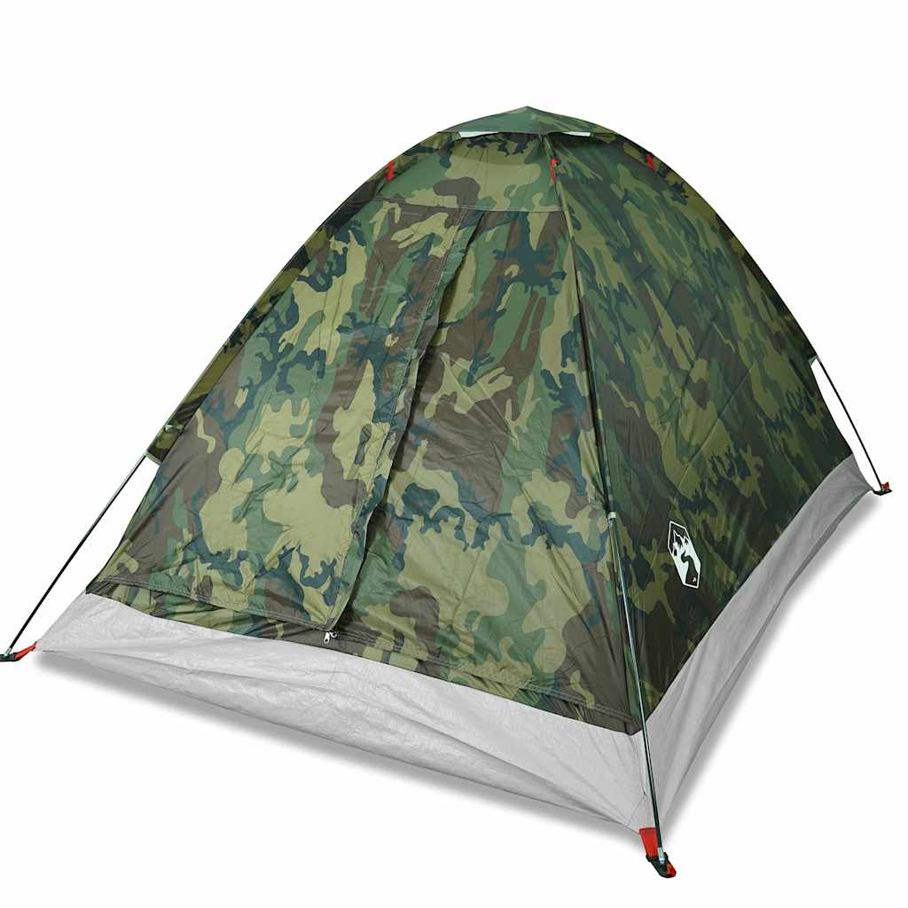 Tente de camping dôme pour 2 personnes, motif camouflage, étanche