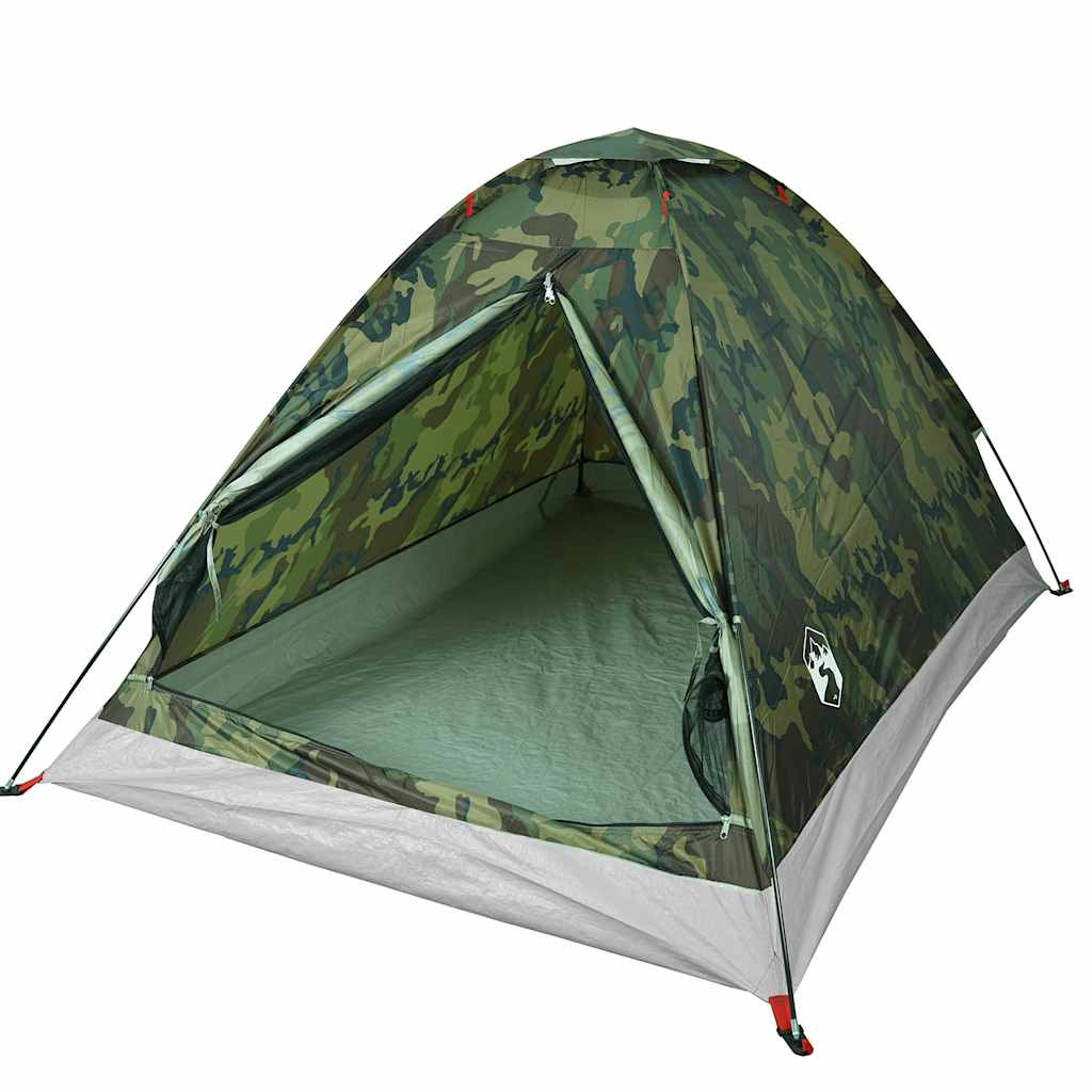 Tente de camping dôme pour 2 personnes, motif camouflage, étanche