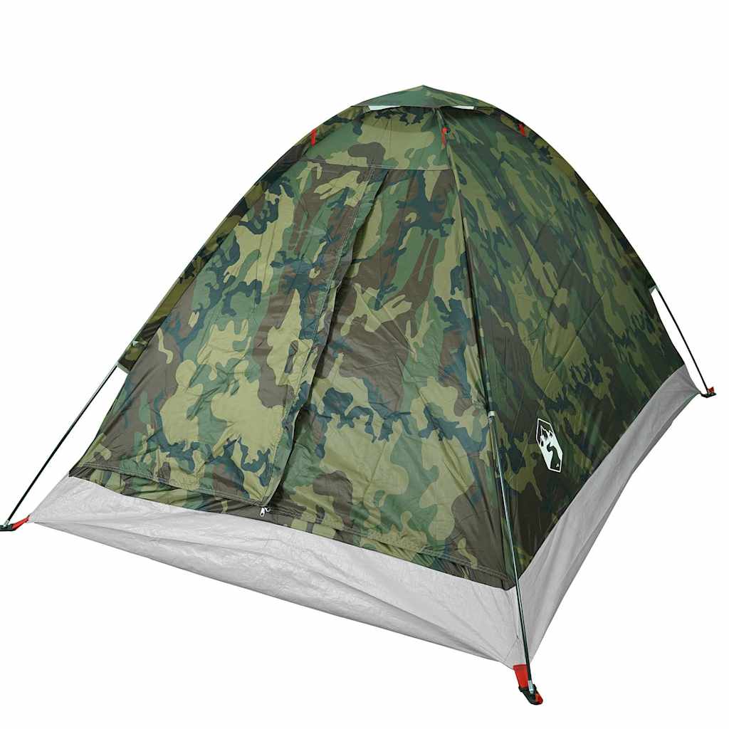 Tente de camping dôme pour 2 personnes, motif camouflage, étanche