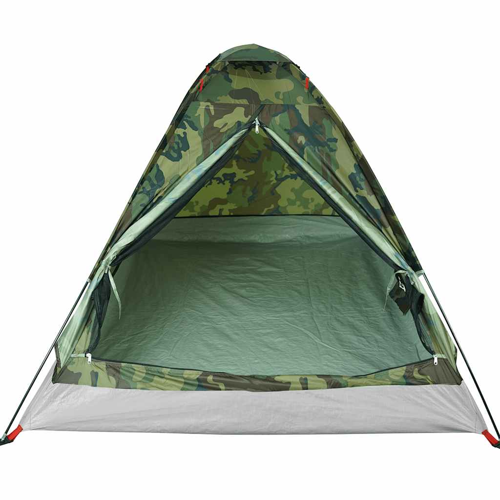 Tente de camping dôme pour 2 personnes, motif camouflage, étanche