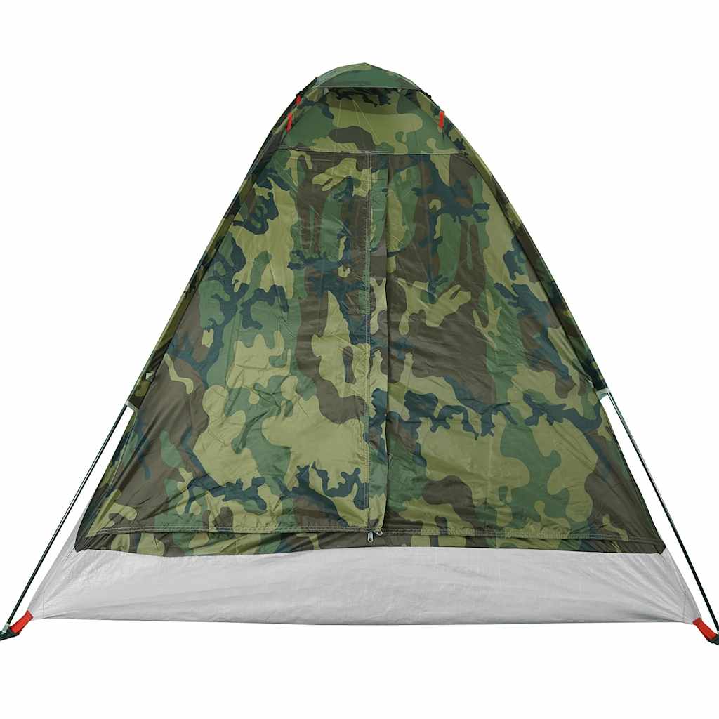 Tente de camping dôme pour 2 personnes, motif camouflage, étanche