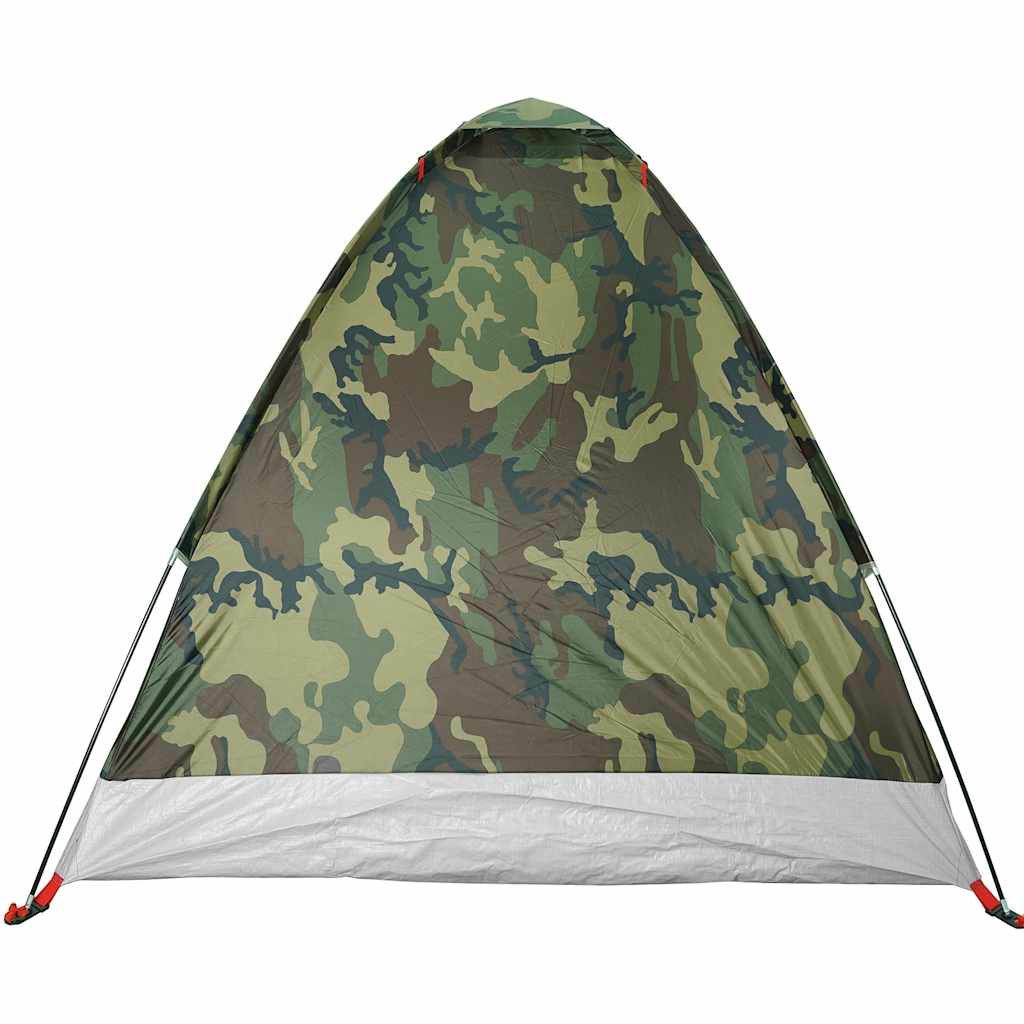 Tente de camping dôme pour 2 personnes, motif camouflage, étanche