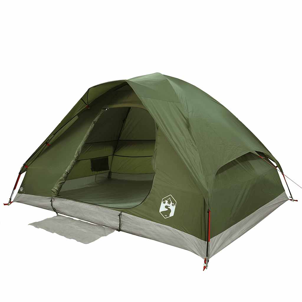 Tente de camping dôme 2 personnes vert olive imperméable