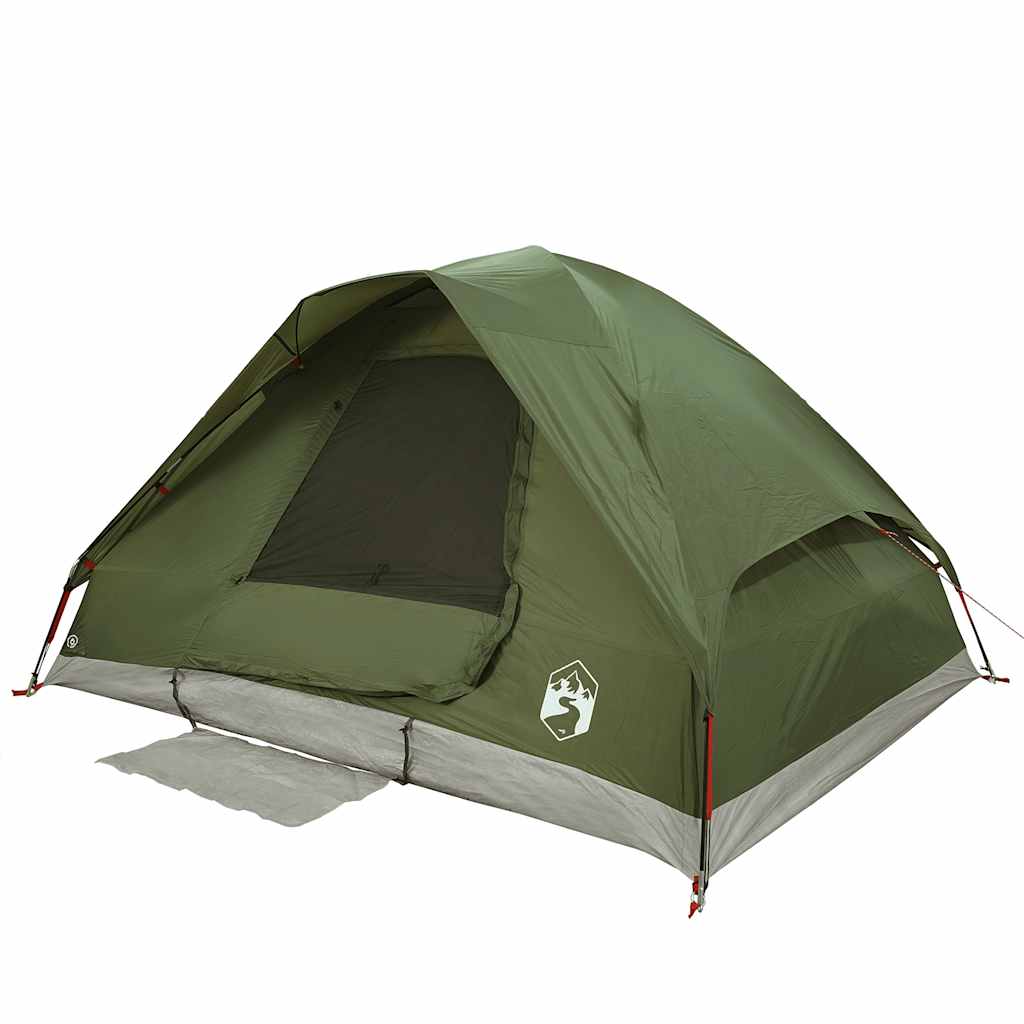 Tente de camping dôme 2 personnes vert olive imperméable