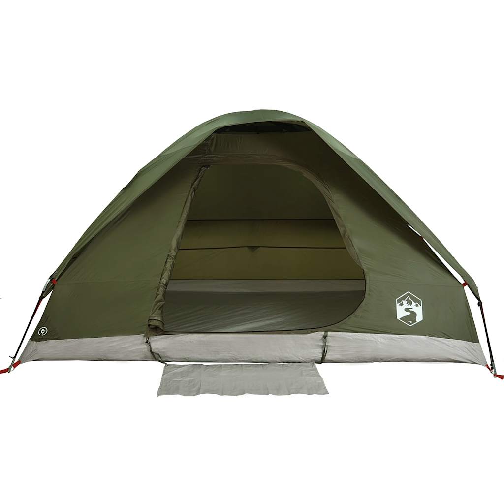 Tente de camping dôme 2 personnes vert olive imperméable