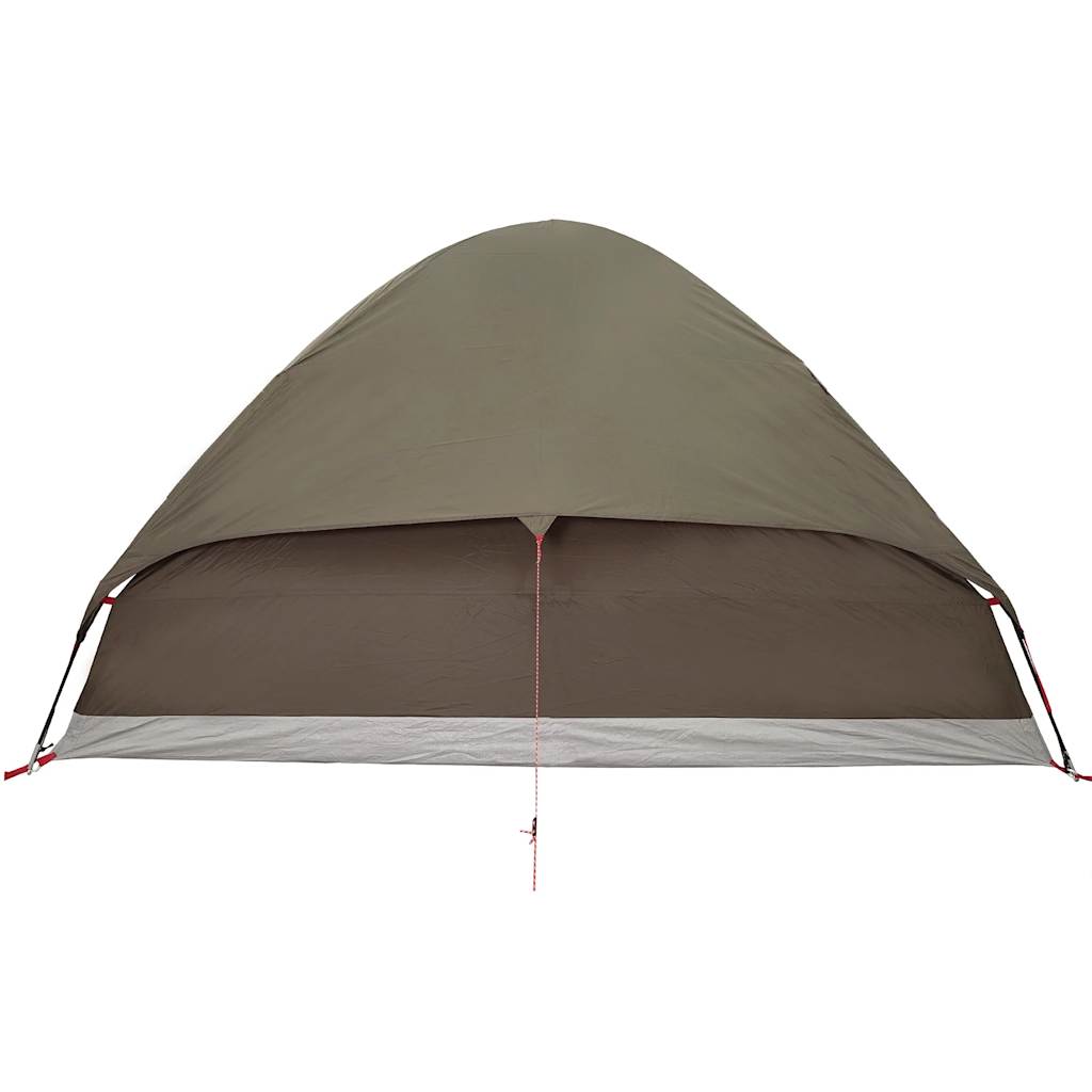 Tente de camping dôme 2 personnes marron imperméable