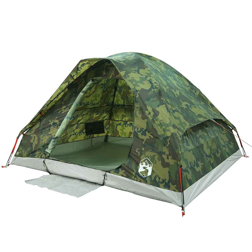 Tente de camping dôme pour 2 personnes, motif camouflage, étanche