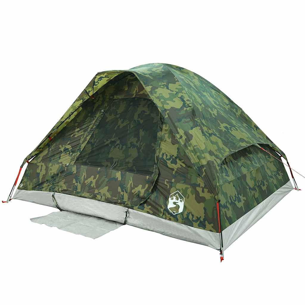 Tente de camping dôme pour 2 personnes, motif camouflage, étanche