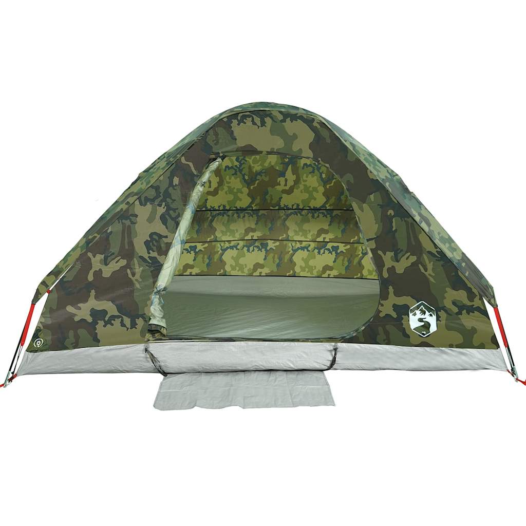 Tente de camping dôme pour 2 personnes, motif camouflage, étanche