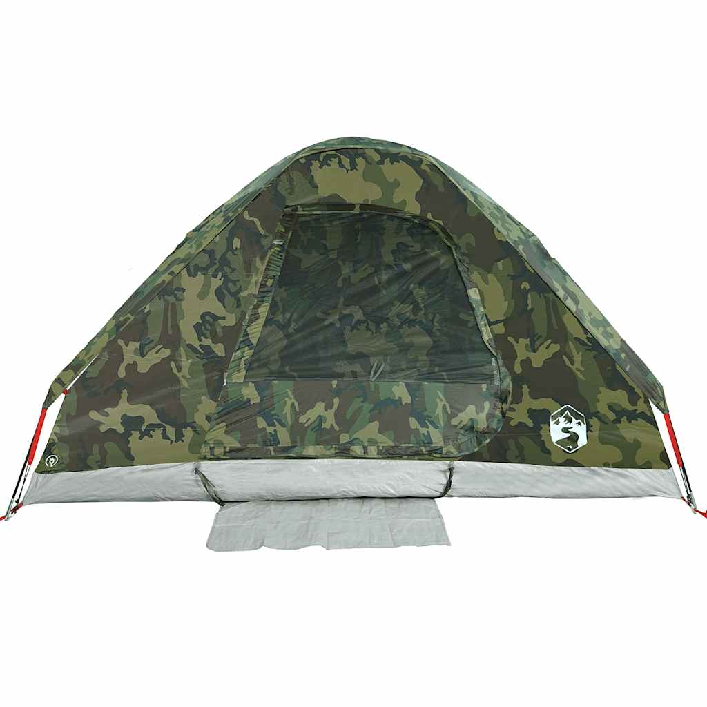 Tente de camping dôme pour 2 personnes, motif camouflage, étanche