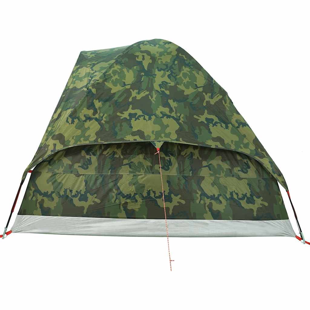 Tente de camping dôme pour 2 personnes, motif camouflage, étanche