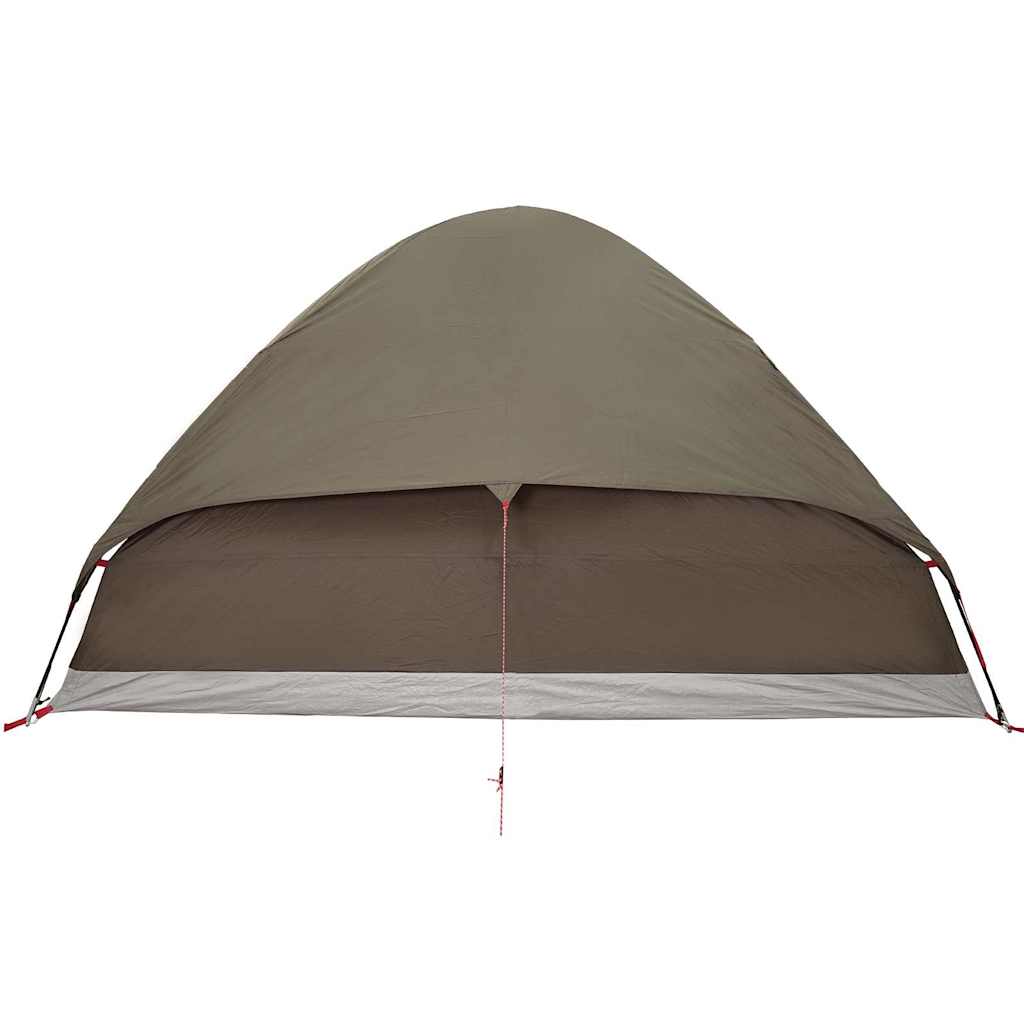 Tente de camping dôme 4 personnes marron imperméable