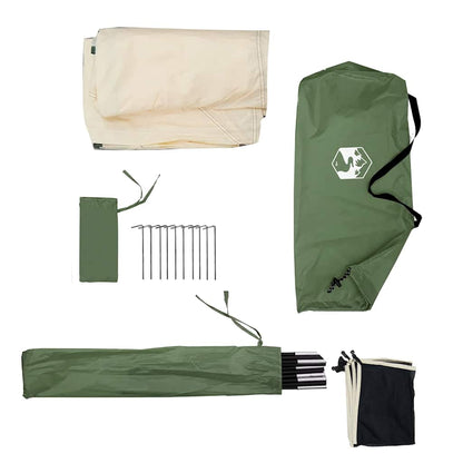 Camping-Windschutz Grün 510x153 cm Wasserdicht