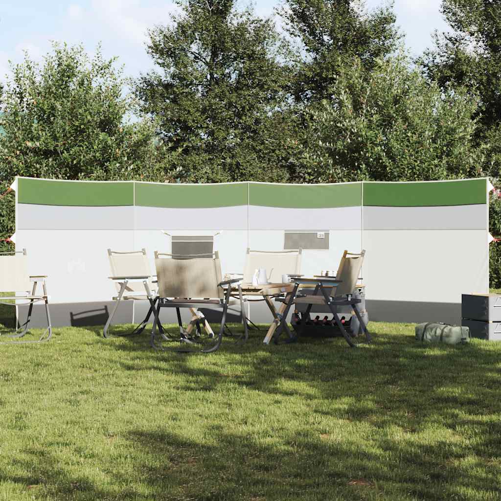 Camping-Windschutz Grün 510x153 cm Wasserdicht