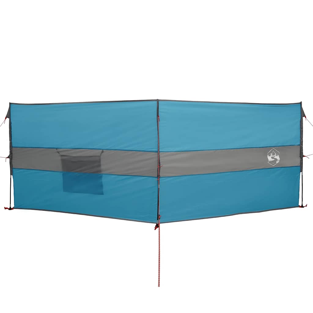 Camping-Windschutz Blau 344x120 cm Wasserdicht