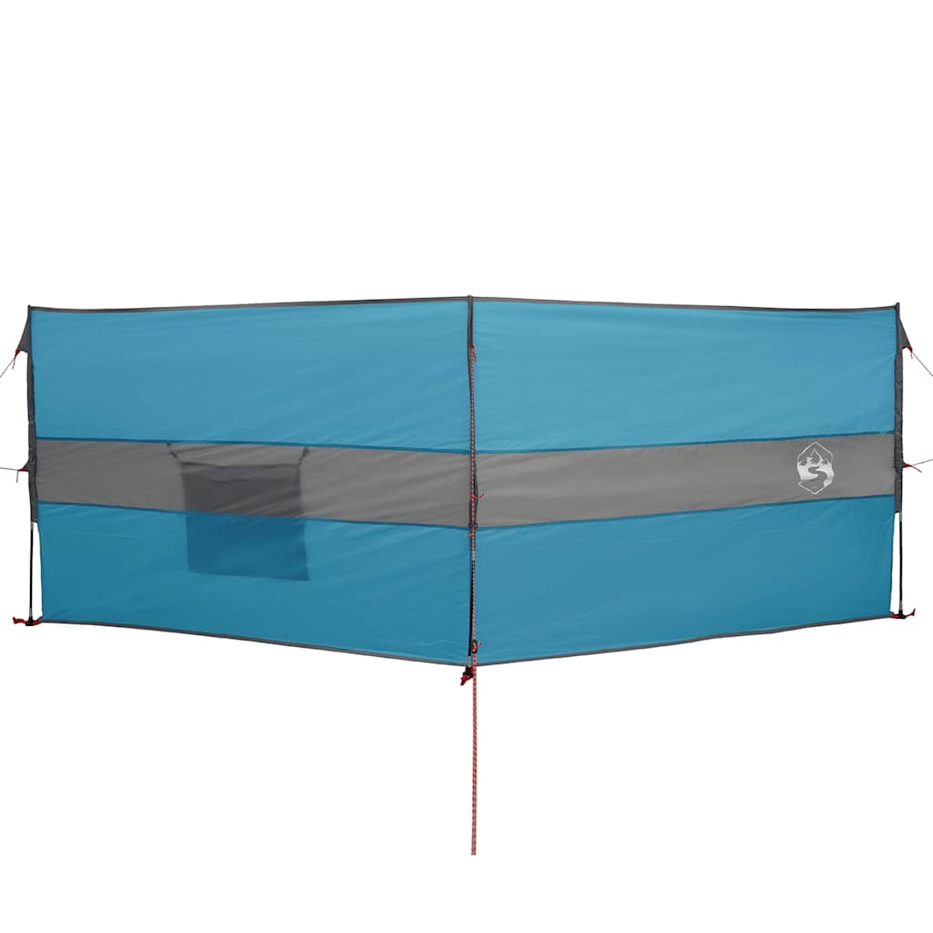 Camping-Windschutz Blau 344x120 cm Wasserdicht